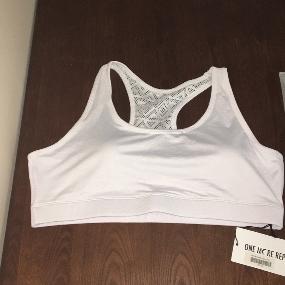 XXL White Bomber Bra NWT